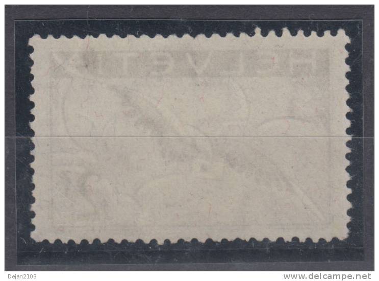 Switzerland Airplane Stamp 2F On Smooth Paper Mi#245x 1930 MNH ** - Nuovi