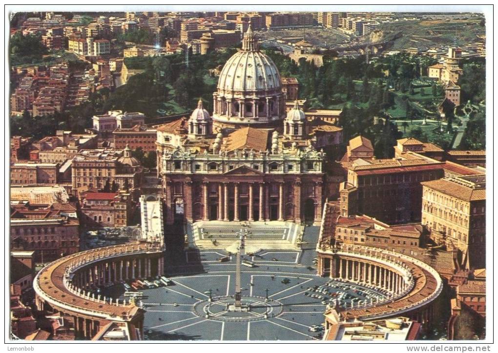 Italy, Roma, Rome, Piazza S. Pietro, St. Peter's Square, Used Postcard [12821] - San Pietro