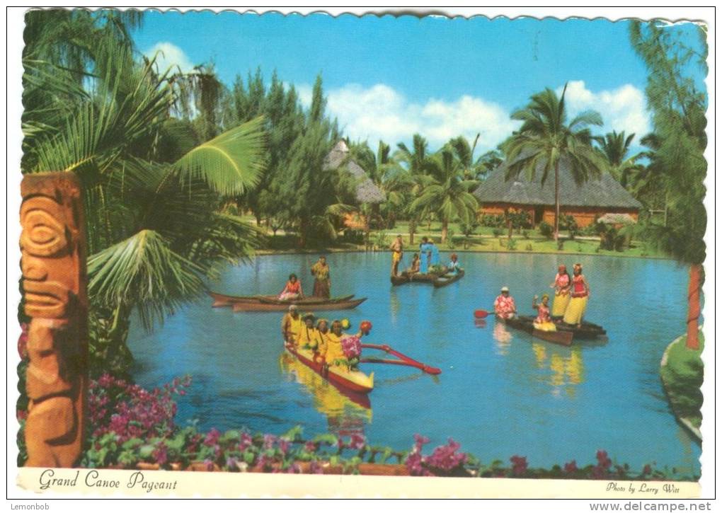 USA, Hawaii, Grand Canoe Pageant, 1973 Used Postcard [12832] - Other & Unclassified