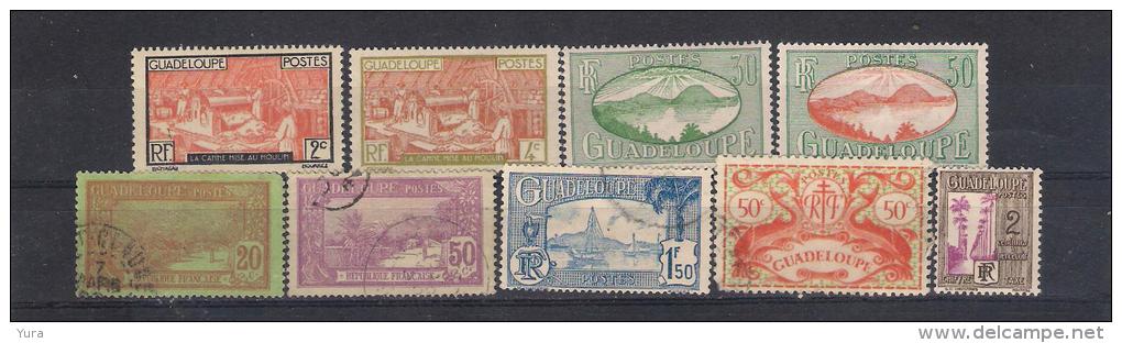 Guadeloupe Y/T Nr 100**,102**,107**,110*,61us,86us,117us,181us,Taxe  25** (a6p4) - Sonstige & Ohne Zuordnung