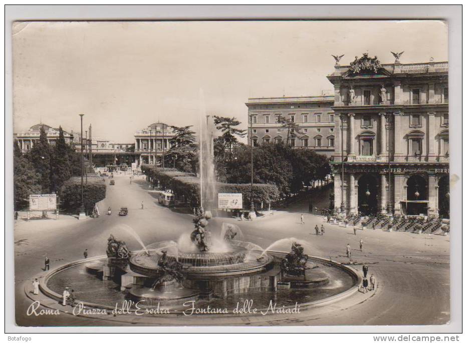 CPM ROMA PIAZZA DEL ESEDRA, FONTANA DELLE NAIADI - Orte & Plätze