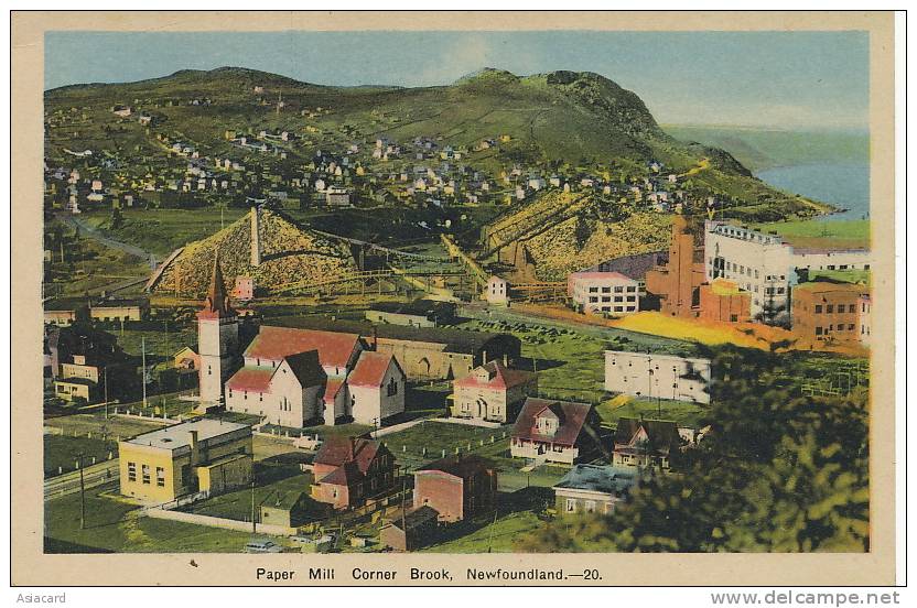 Paper Mill Corner Brook  Newfoundland Terre Neuve  No 20 - St. John's