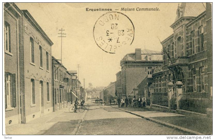 Erquelinnes - Maison Communale -1920 ( Voir Verso ) - Erquelinnes