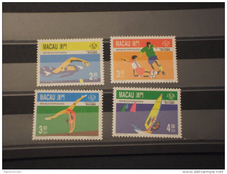MACAU - 1996 SPORT GIOCHI 4 Valori  - NUOVI(++)-TEMATICHE - Unused Stamps