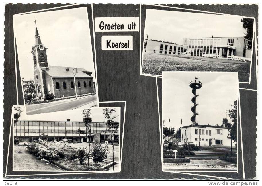 KOERSEL-GROETEN UIT KOERSEL-MEERZICHT-VERZOND EN-UITG.NOELS-MERTENS-KOE RSEL-GAATJE KEERZIJDE-ZIE 2 SCANS - Beringen