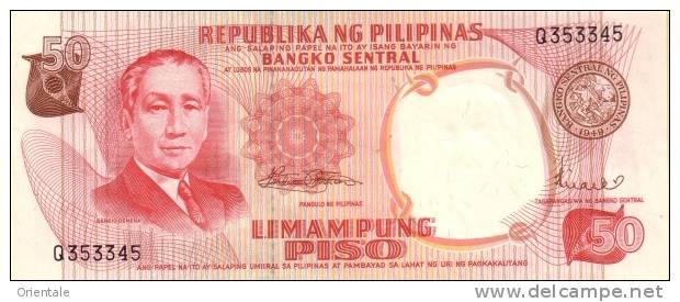 PHILIPPINES P. 146b 50 P 1969 UNC - Filippine