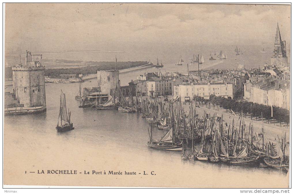 La Rochelle - Le Port à Marée Haute, 1905 - La Rochelle