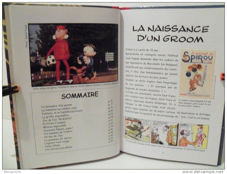 SPIROU et FANTASIO. Envois de Fête ! T. Luxe Spécial 70 Ans. TL  Nté Sig. + timbres et tampons. Centre Belge de la BD