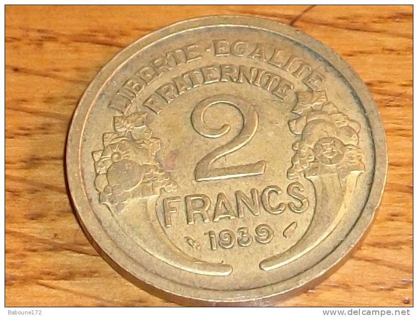 2  Francs Type Morlon Bronze-Aluminium 1939 - Autres & Non Classés