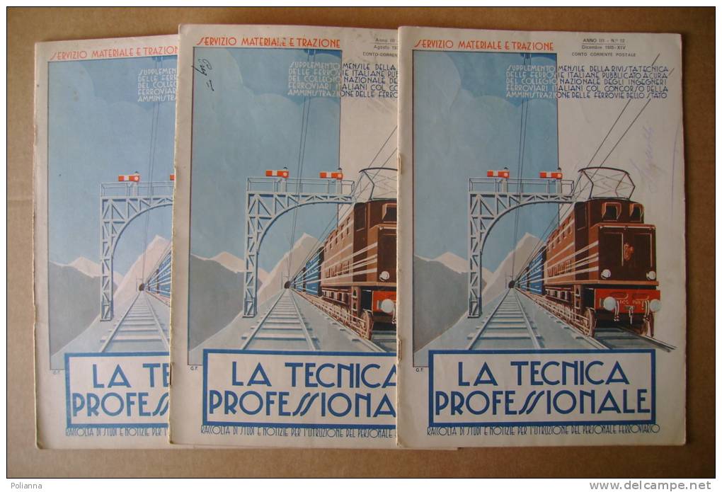 PFA/33 LA TECNICA PROFESSIONALE - PERSONALE FERROVIARIO 1935/TRENI/FERROVIE DELLO STATO - Wetenschappelijke Teksten