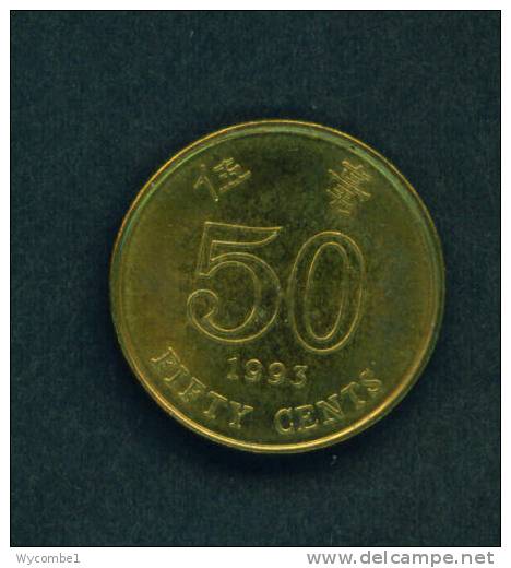 HONG KONG  -  1993  50 Cents  Circulated As Scan - Hong Kong