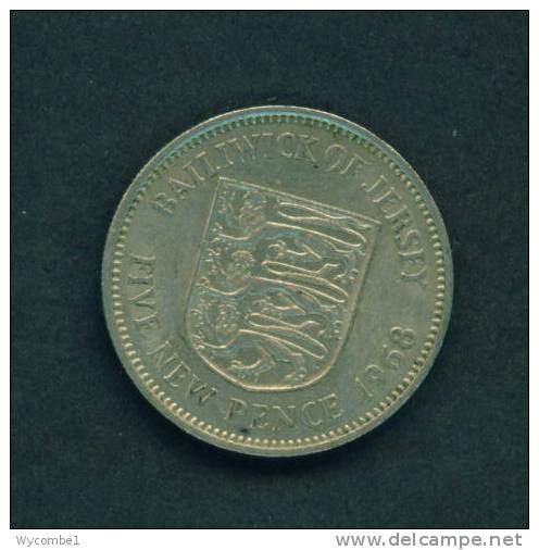 JERSEY  -  1968  5 Pence  Circulated As Scan - Jersey