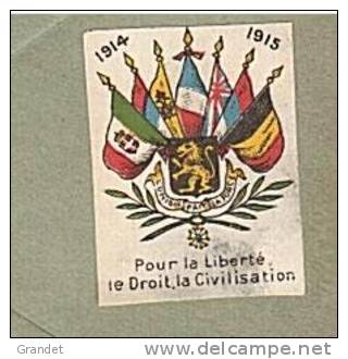 FRANCHISE MILITAIRE - 14/18 - ENVELOPPE  MILITAIRE - WW1 -  ARMEE ANGLAISE - MISSION MILITAIRE FRANCAISE. - Militaria