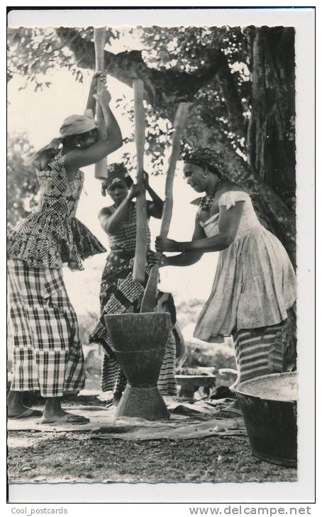 GUINEE, ETHNIC, PILEUSES DE RIZ, EX Cond. REAL PHOTO PC Unused 1960s - Guinea