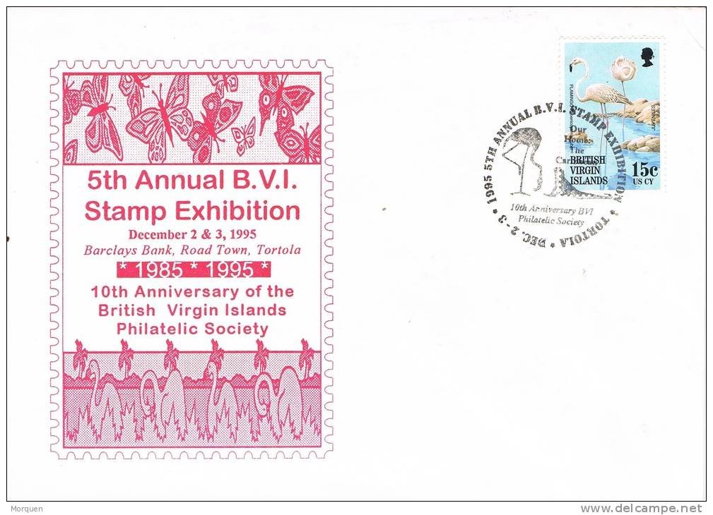 0210. Carta F.D.C. British Virgin Islands 1995. Tortola. Stamp Exhibition - Britse Maagdeneilanden