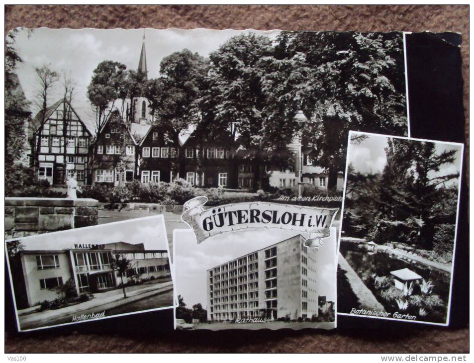 GUTERSLOH, HALLENBAD, RATHAUS, BOTANISCHER GARTEN, MULTIPLE VIEW - Guetersloh