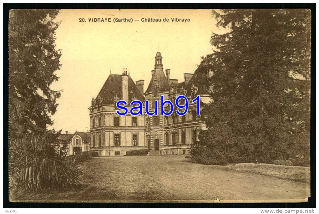 Vibraye - Château De Vibraye -  Réf : 27575 - Vibraye