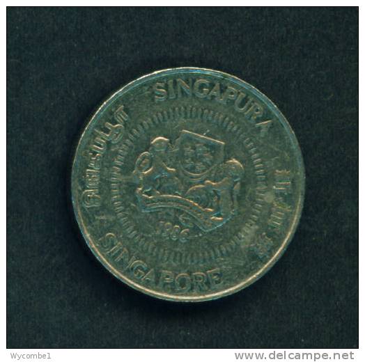 SINGAPORE  -  1986  50 Cents  Circulated As Scan - Singapour