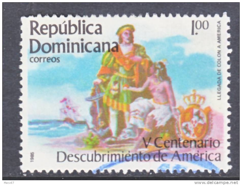 Dominican Republic 954  (o)  COLUMBUS  DISCOVERS  AMERICA - Dominican Republic
