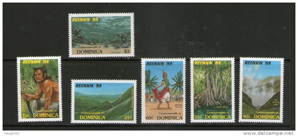 DOMINICA 1988 TOURISME-REUNION 88   YVERT N°  NEUF MNH** - Dominica (1978-...)