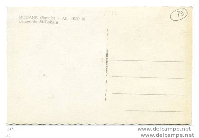 73 - CPSM - MODANE  (Savoie)  - Usines De St Gobain - Modane