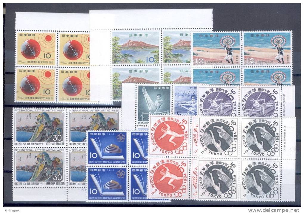 JAPAN, NICE GROUP ALL MNH MICHEL CATALOG VALUE EURO 446