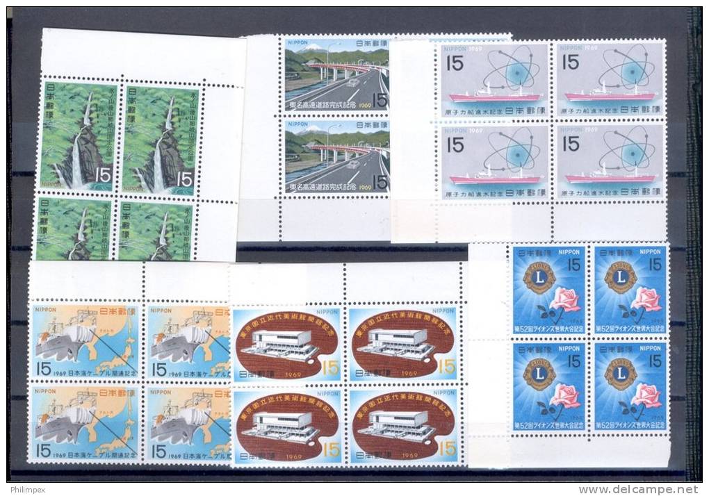 JAPAN, NICE GROUP ALL MNH MICHEL CATALOG VALUE EURO 446