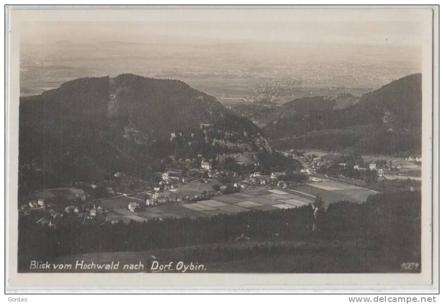 Germany  - Blick Vom Hochwald Nach Dorf Oybin - Oybin