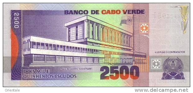 CAPE VERDE P. 61a 2500 E 1999 UNC - Kaapverdische Eilanden