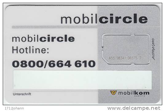 AUSTRIA - GSM/SIM -Mobilkom- 005 - MINT - Autriche