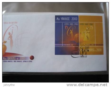 Cyprus 2000 Miss Universe FDC - Briefe U. Dokumente