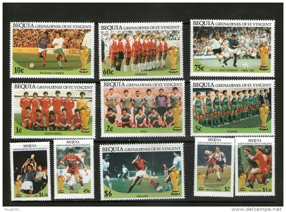 BEQUIA 1986 FOOTBALL  SC N°218/29 NEUF MNH ** - 1986 – Mexico