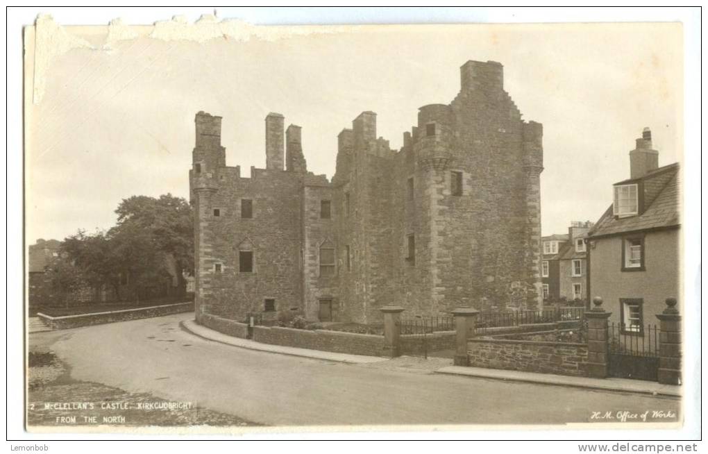 UK, Mcclellan's Castle, Kirkcudbright, From The North, Unused Real Photo Postcard [12926] - Kirkcudbrightshire