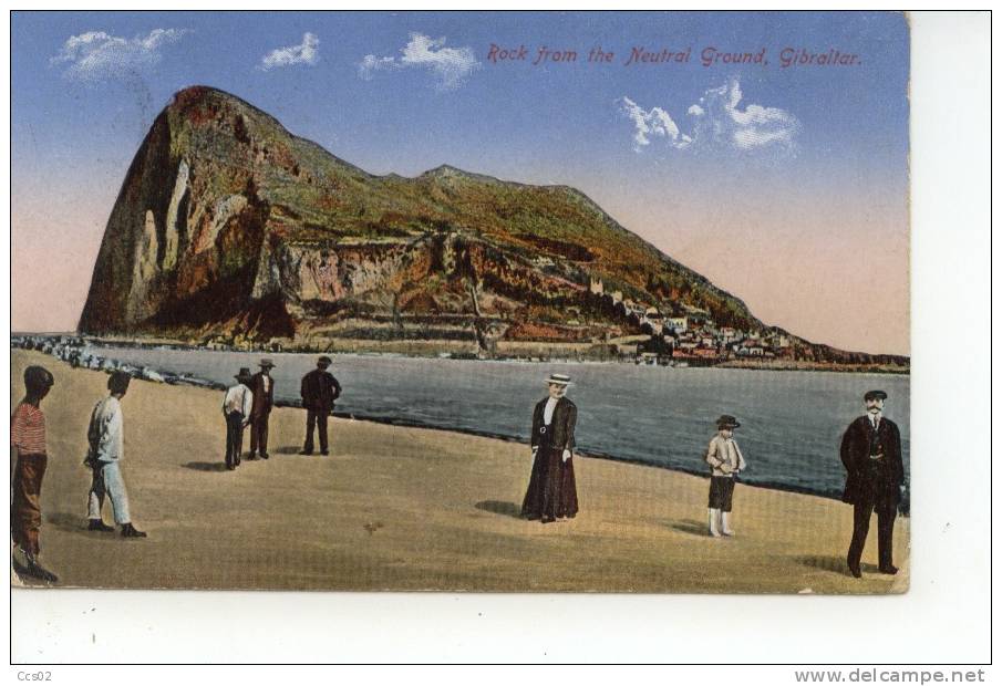 Rock From The Neutral Ground Gibraltar 1921 - Gibraltar