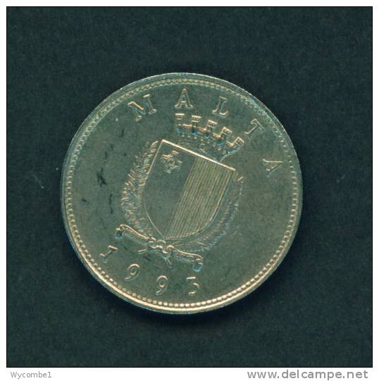 MALTA  -  1993  25 Cents  Circulated As Scan - Malte