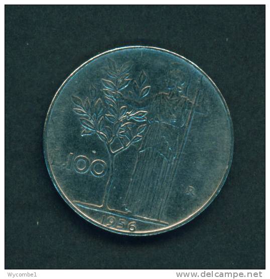 ITALY  -  1956  100 Lira  Circulated As Scan - 100 Liras