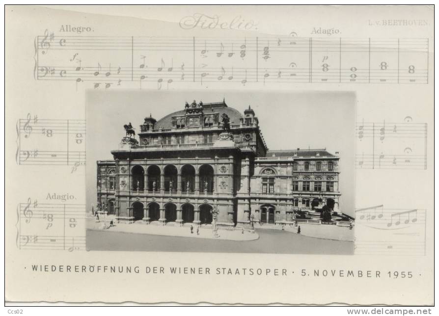 Wiedereröffnung Der Wiener Staatsoper 5 November 1955 - Autres & Non Classés