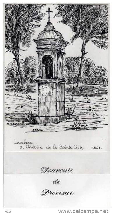 LAMBESC (13)-  Photo Gravure  - 9- Oratoire De La Ste Croix 1841-  Ill. M. Gazanhes (VP571) - Estampes & Gravures