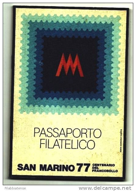 1977 - San Marino Passaporto Filatelico     8/24 - Abarten Und Kuriositäten