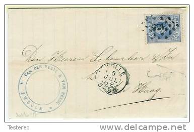 5 Cent Van ZWOLLE 5 JUL 1882 Naar DEN HAAG - Covers & Documents