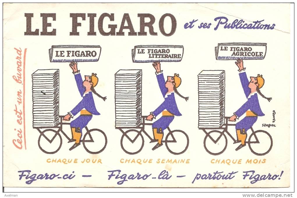 BUVARD: Presse Et Publications, Le Figaro - P