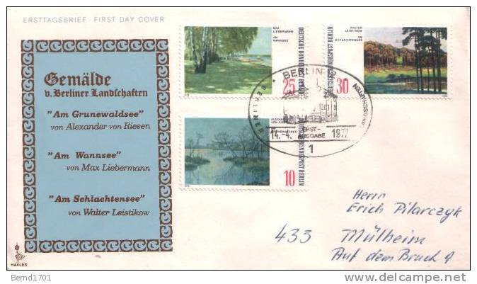 Germany / Berlin - Mi-Nr 423/425 FDC (r837)- - 1971-1980