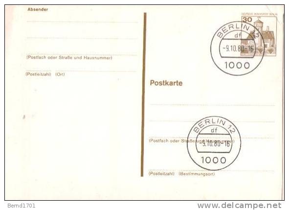 Germany / Berlin - Karte Gestempelt / Card Used (r841) - Postkaarten - Gebruikt