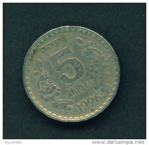 INDIA  -  1996  5 Rupees  Circulated As Scan - India