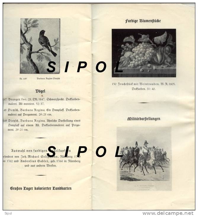 Alte Graphik Verkaufs-Ausstellung 12 Oktober 1940 Das Biblographikon Berlin 16 Pages - Grafismo & Diseño