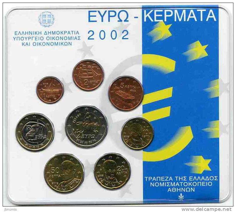 Grèce Greece Coffret Officiel BU 2002 - Griekenland