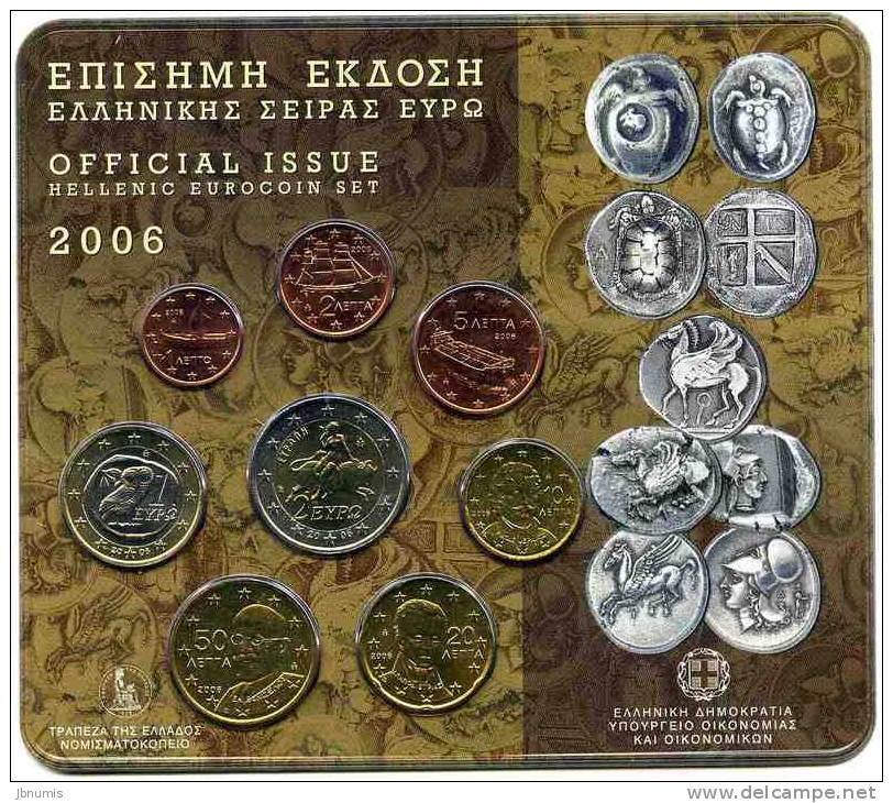 Grèce Greece Coffret Officiel BU 2006 - Griekenland