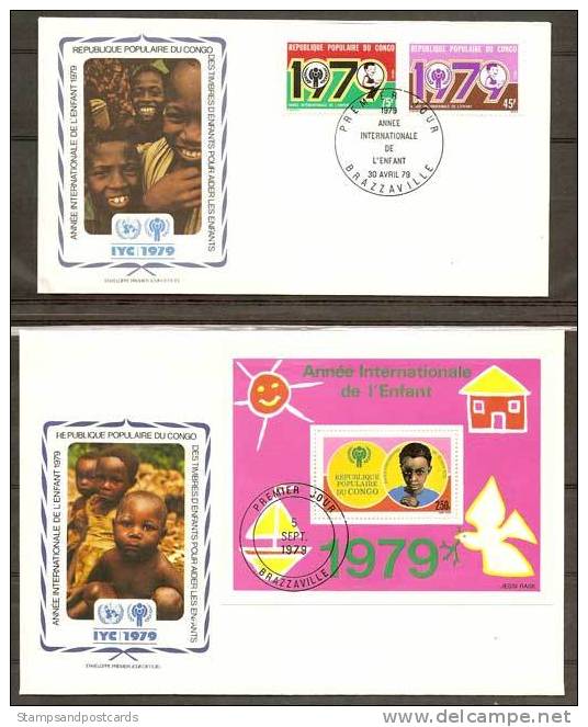 Congo Republique Populaire FDC Année Internationale De L´Enfant 1979 Congo Peoples Rep. FDC Int. Year Of The Child IYC - FDC