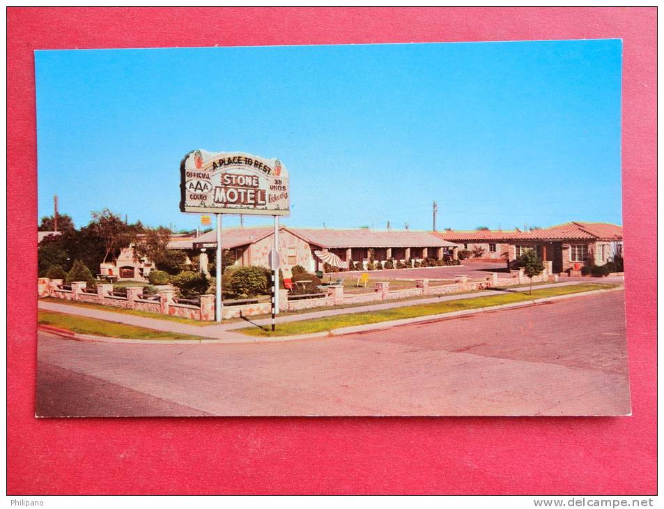 > AZ - Arizona > Phoenix  Stone Motel    - Early Chrome--ref 755 - Phoenix