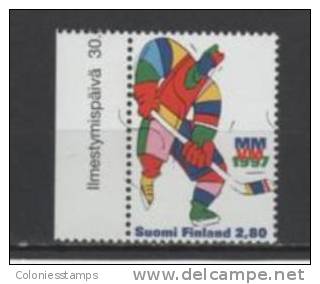 (SA0087) FINLAND, 1997 (Ice Hockey World Championships, Helsinki). Mi # 1376 I. MNH** Stamp - Unused Stamps